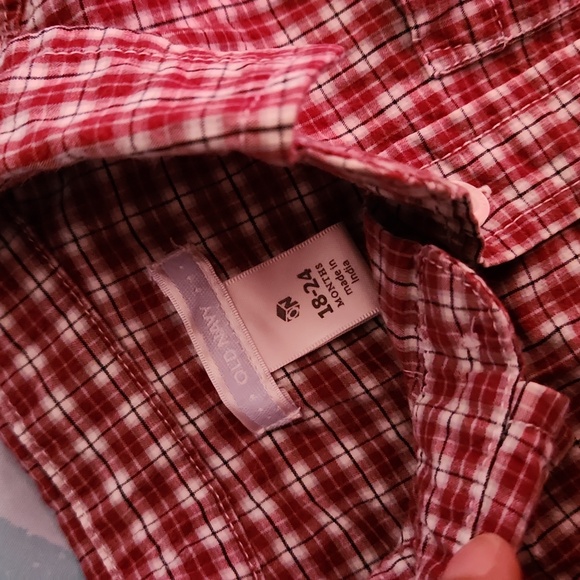 Red Plaid Kids Shirt - Picture 2 of 2